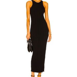 Toteme Ribbed Maxi Dress EEUC XXS. Worn once. Black.